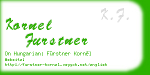kornel furstner business card